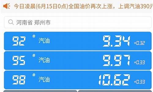 今日油价查询河南最新消息_河南今日油价92多少钱一升